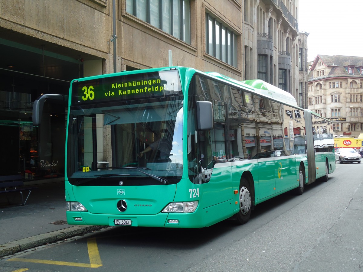 (133'698) - BVB Basel - Nr. 724/BS 6683 - Mercedes am 16. Mai 2011 in Basel, Schiffl�nde