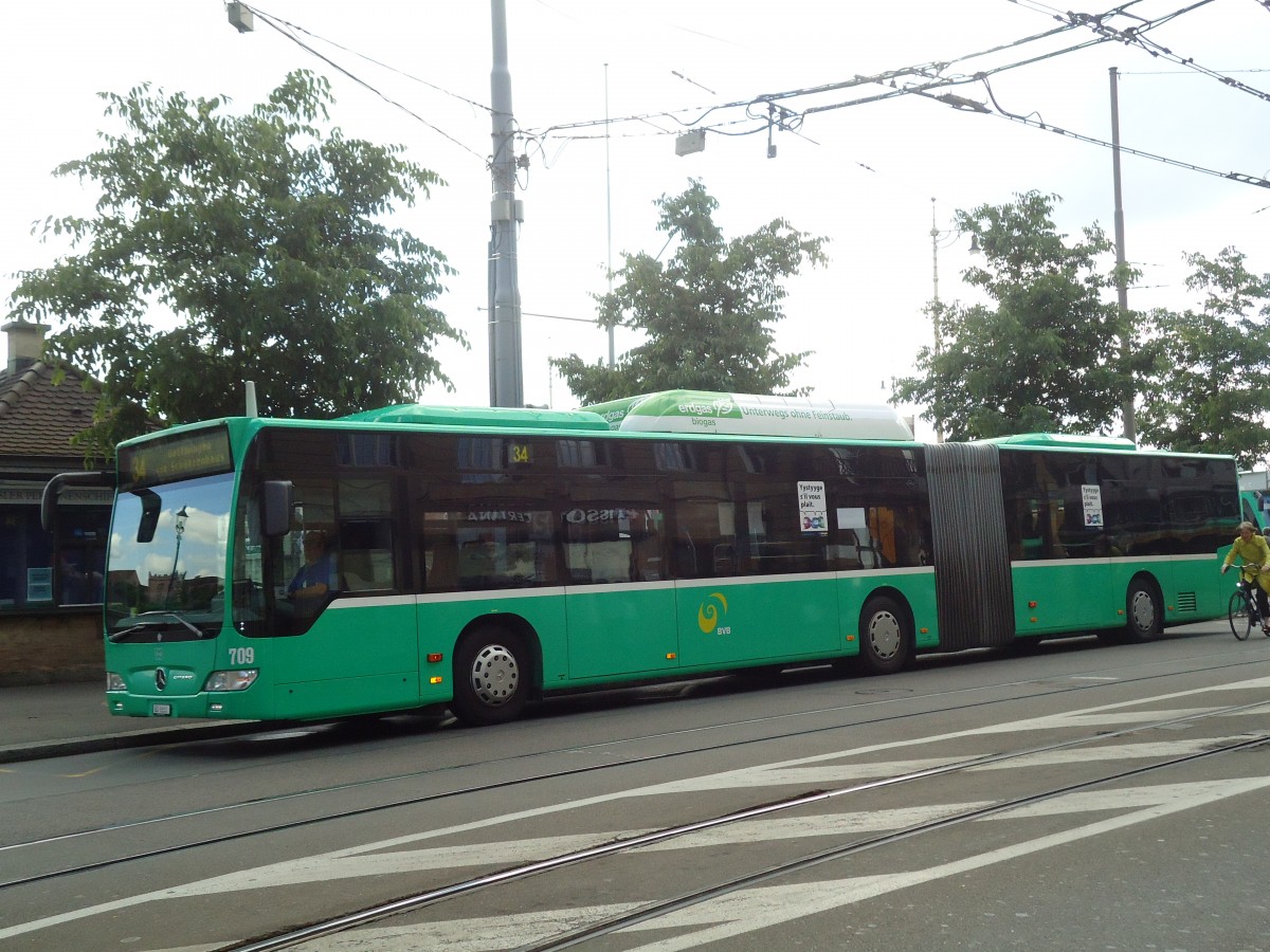 (133'706) - BVB Basel - Nr. 709/BS 6668 - Mercedes am 16. Mai 2011 in Basel, Schiffl�nde