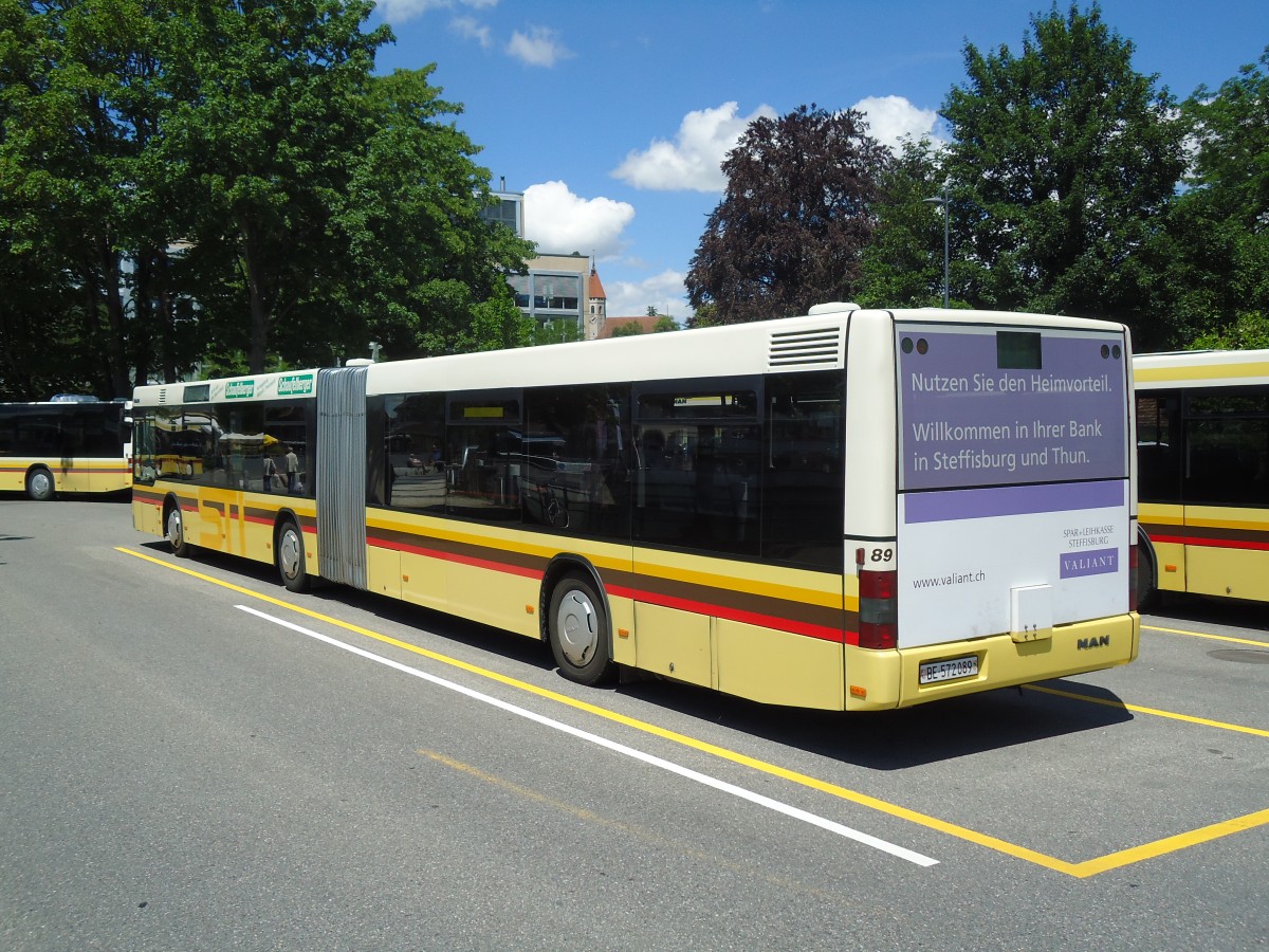 (133'883) - STI Thun - Nr. 89/BE 572'089 - MAN am 28. Mai 2011 bei der Schiffl�ndte Thun