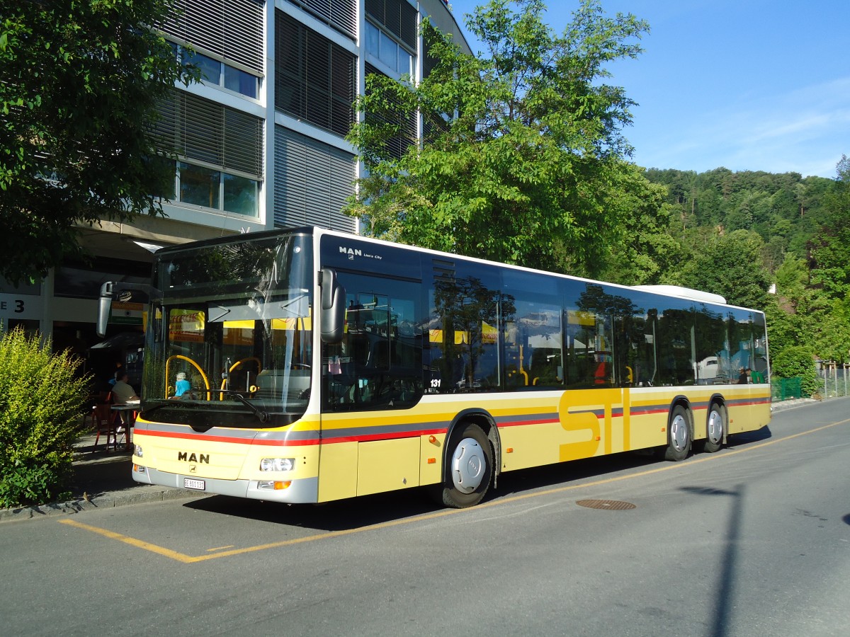 (133'914) - STI Thun - Nr. 131/BE 801'131 - MAN am 29. Mai 2011 bei der Schiffl�ndte Thun
