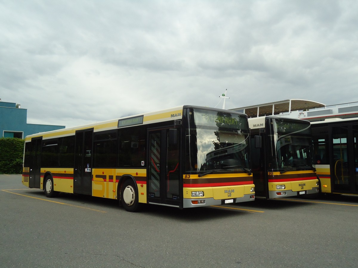 (134'178) - STI Thun - Nr. 83/BE 543'383 - MAN am 11. Juni 2011 bei der Schiffl�ndte Thun