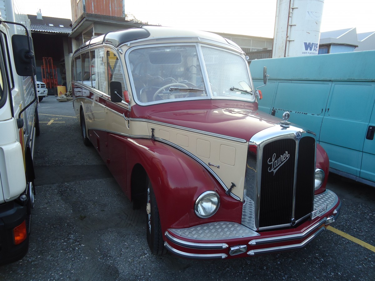 (134'651) - Reusser, Thun - BE 8484 - Saurer/R&J (ex H�sler, Menziken) am 2. Juli 2011 in Thun, Garage