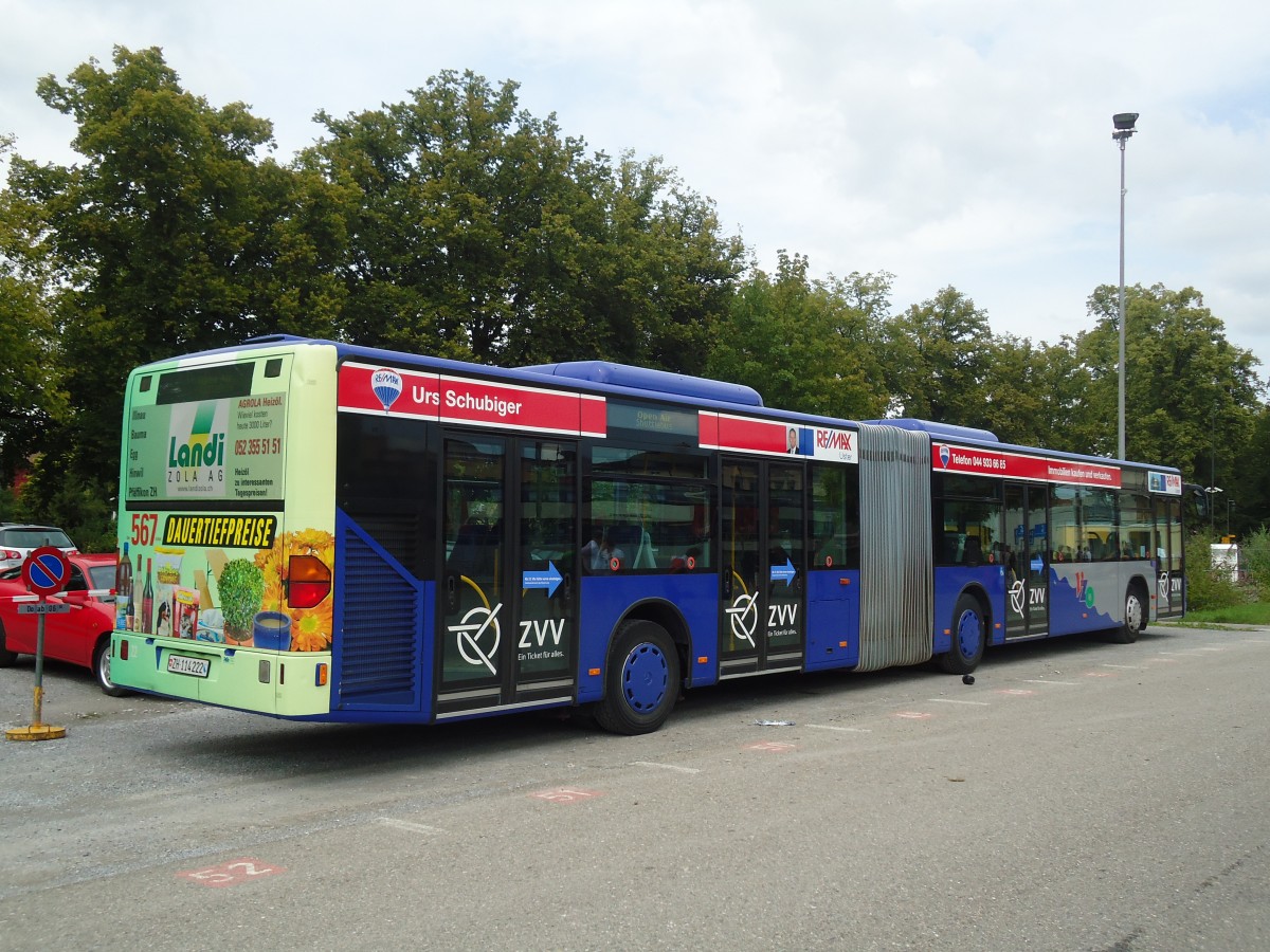 (134'888) - VZO Gr�ningen - Nr. 22/ZH 114'222 - Mercedes am 10. Juli 2011 beim Bahnhof Frauenfeld