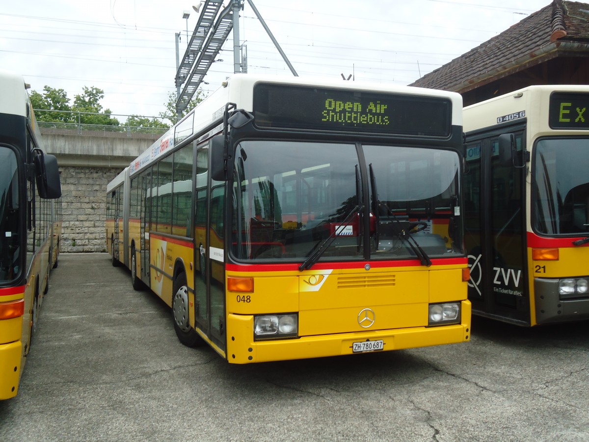 (134'910) - PostAuto Z�rich - Nr. 48/ZH 780'687 - Mercedes (ex Nr. 22; ex P 27'725) am 10. Juli 2011 in Frauenfeld, Jugendmusikschule