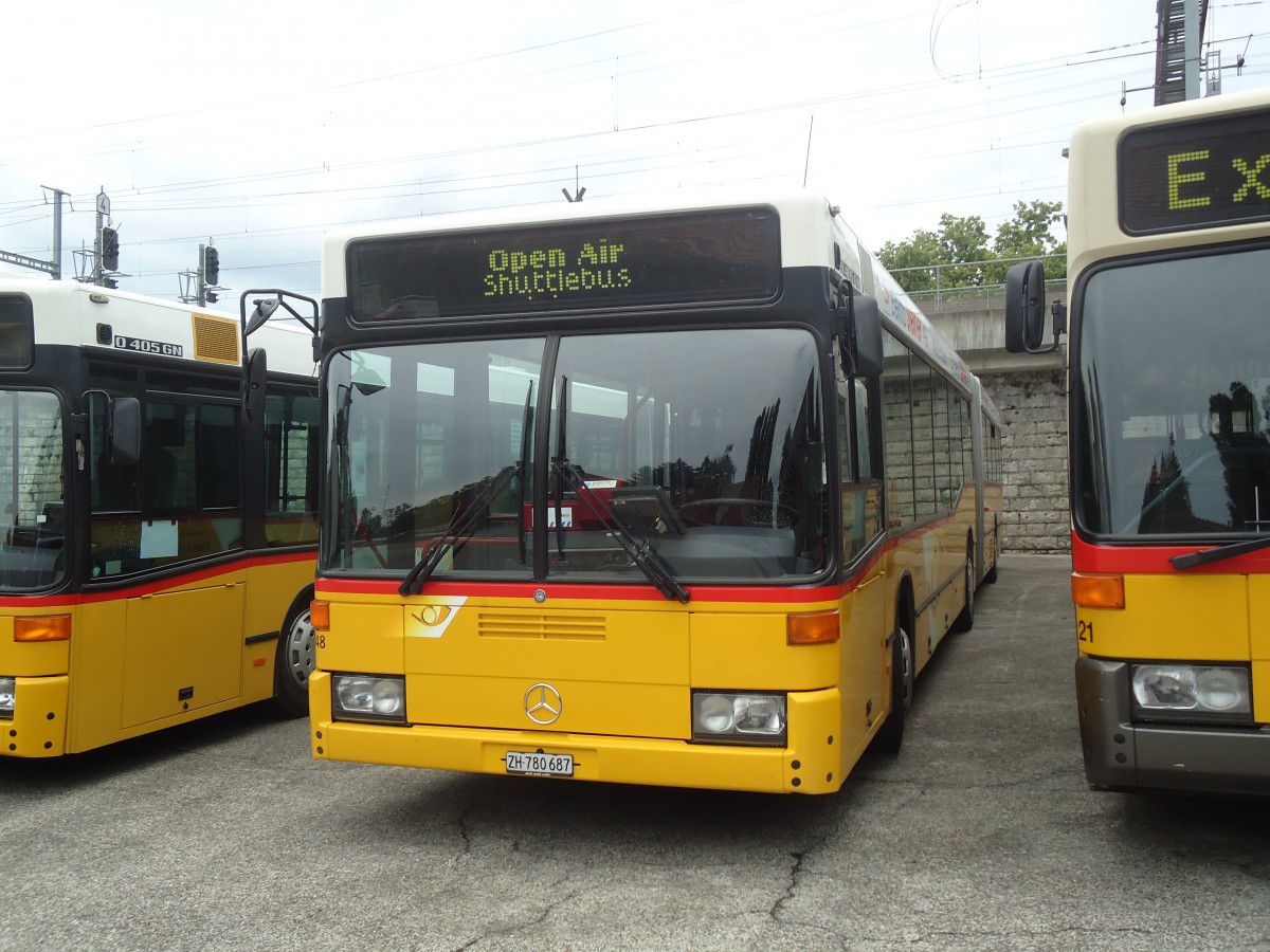 (134'913) - PostAuto Z�rich - Nr. 48/ZH 780'687 - Mercedes (ex Nr. 22; ex P 27'725) am 10. Juli 2011 in Frauenfeld, Jugendmusikschule