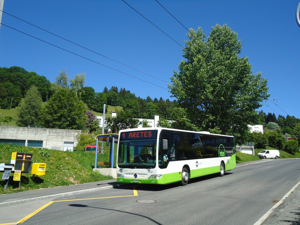 (134'980) - TRN La Chaux-de-Fonds - Nr. 312/NE 26'212 - Mercedes am 11. Juli 2011 in La Chaux-de-Fonds, Chapeau-Rabl�
