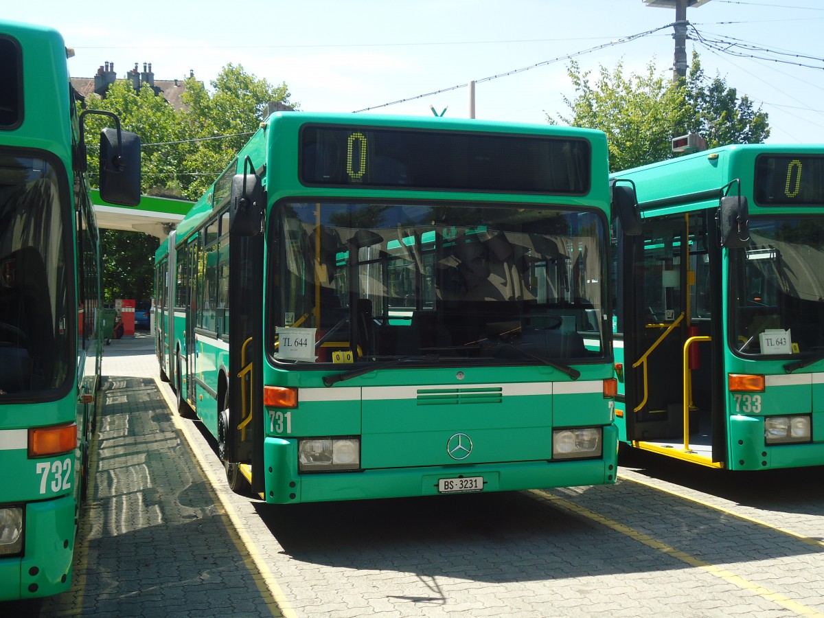 (135'071) - TL Lausanne (BVB 731) - Nr. 644/BS 3231 - Mercedes (ex VAG Freiburg/D Nr. 927) am 12. Juli 2011 in Lausanne, D�p�t Borde