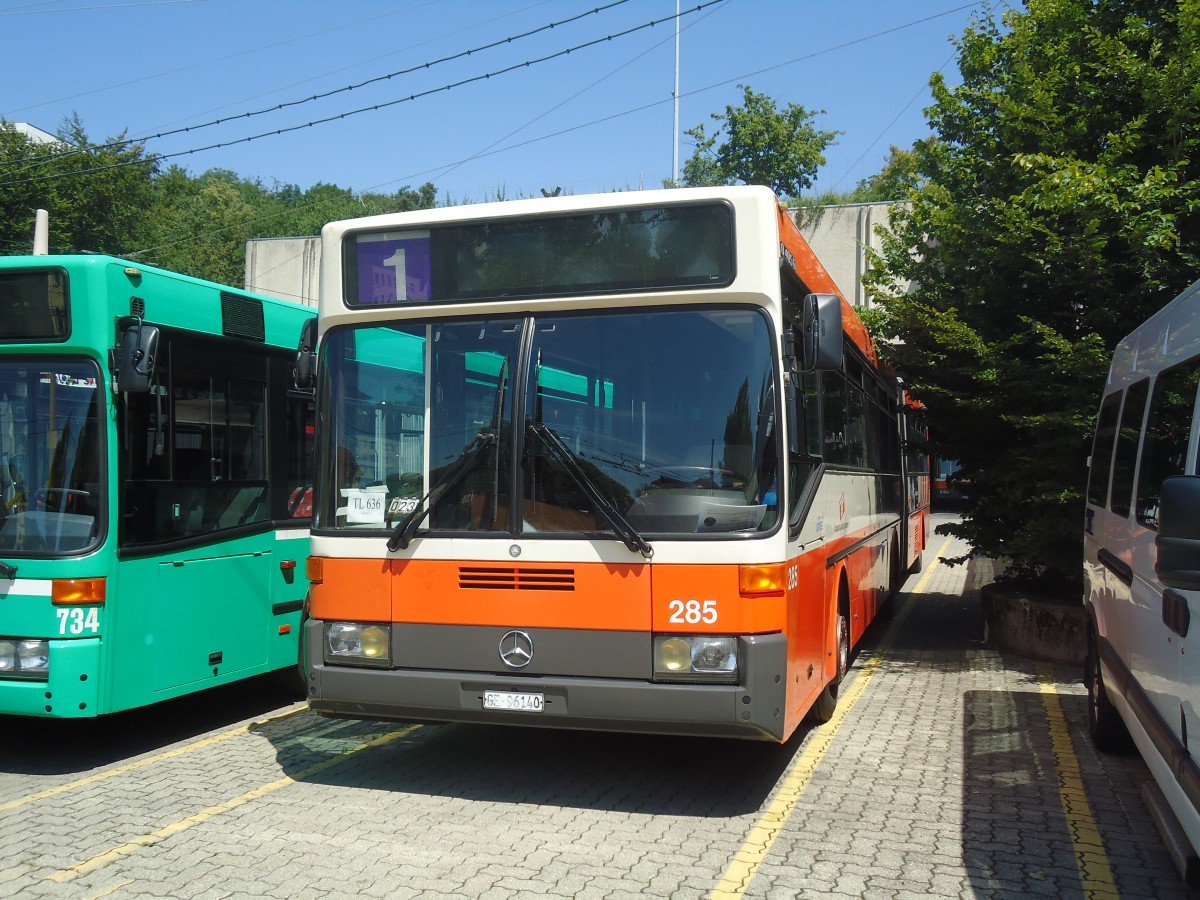 (135'079) - TL Lausanne (TPG 285) - Nr. 636/GE 96'140 - Mercedes am 12. Juli 2011 in Lausanne, D�p�t Borde