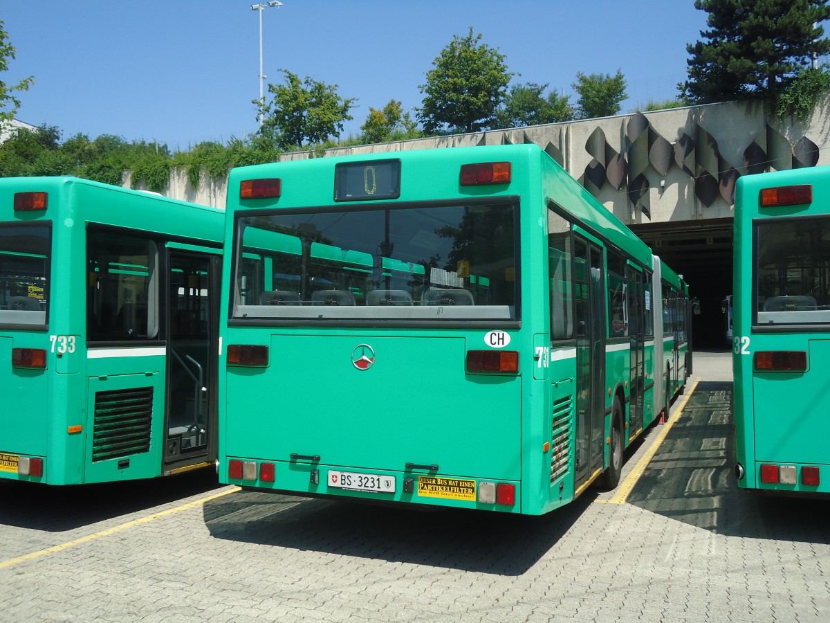 (135'086) - TL Lausanne (BVB 731) - Nr. 644/BS 3231 - Mercedes (ex VAG Freiburg/D Nr. 927) am 12. Juli 2011 in Lausanne, D�p�t Borde