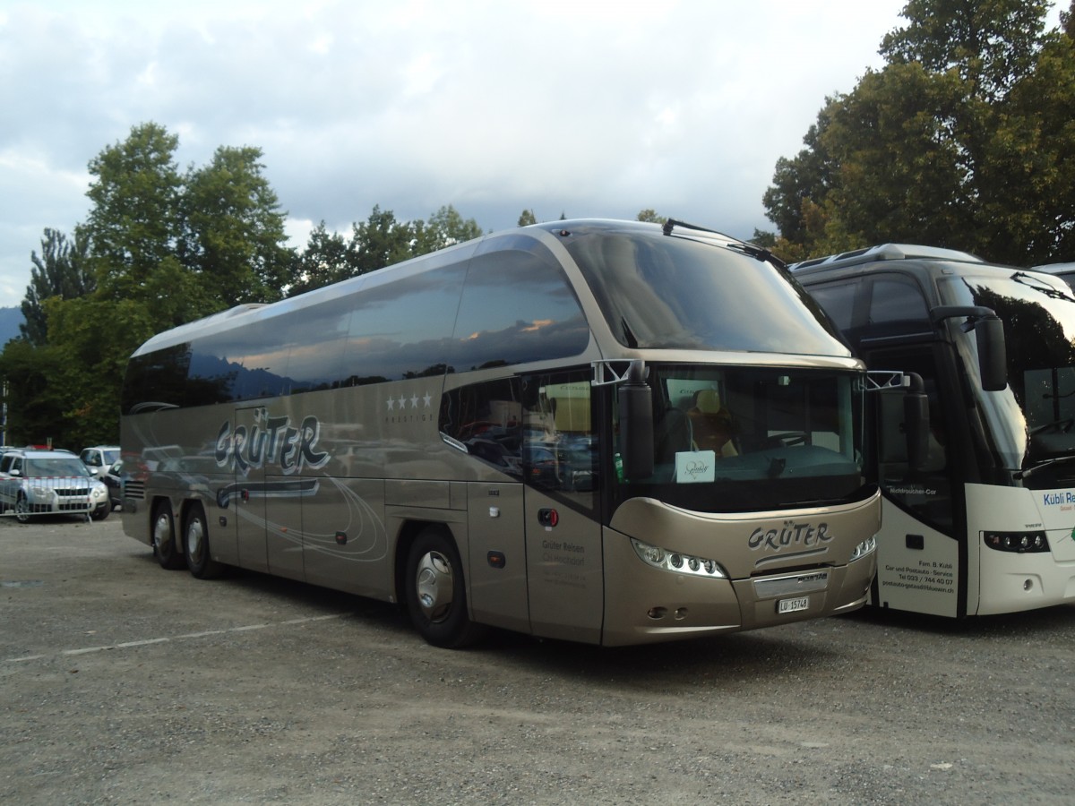 (135'332) - Gr�ter, Hochdorf - LU 15'748 - Neoplan am 29. Juli 2011 in Thun, Lachenwiese