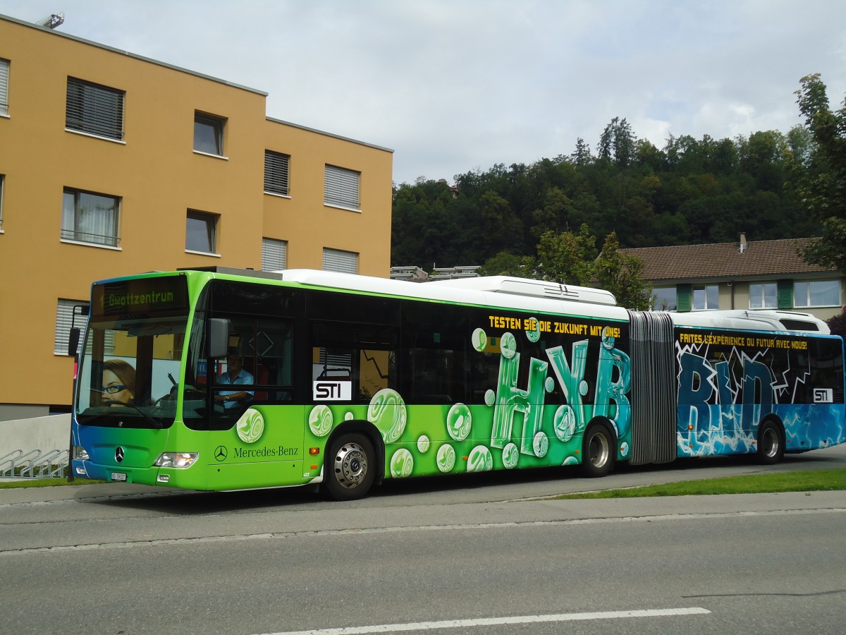 (135'403) - STI Thun (Testbus) - BS 59'327 - Mercedes am 6. August 2011 in Steffisburg, Fl�hli
