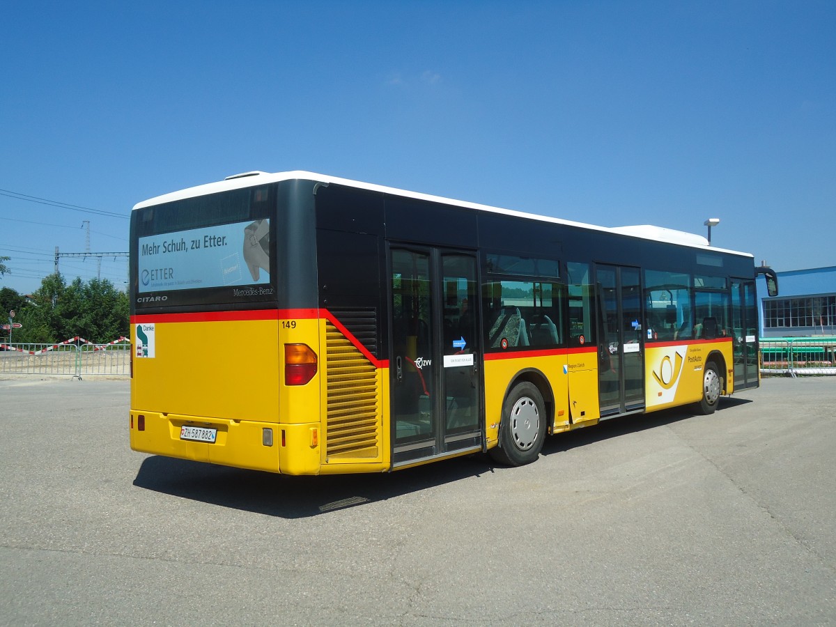 (135'494) - PostAuto Z�rich - Nr. 149/ZH 587'882 - Mercedes (ex Nr. 5) am 17. August 2011 in Wil, Larag