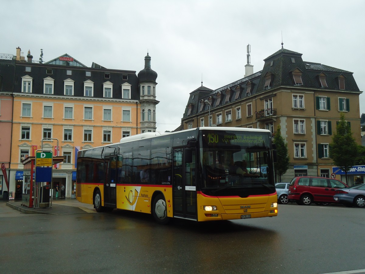 (135'812) - PostAuto Z�rich - Nr. 209/ZH 781'199 - MAN am 5. September 2011 beim Bahnhof W�denswil