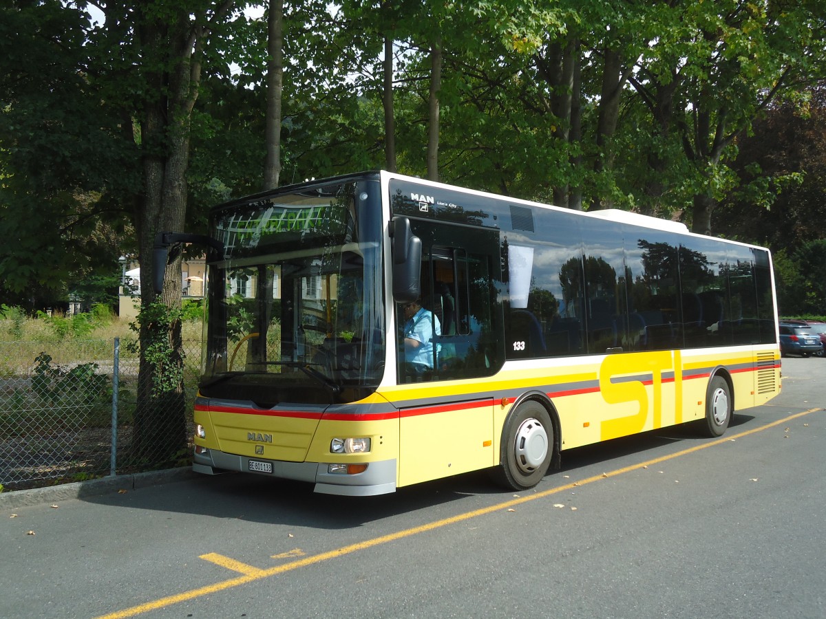 (135'871) - STI Thun - Nr. 133/BE 801'133 - MAN/G�ppel am 8. September 2011 bei der Schiffl�ndte Thun