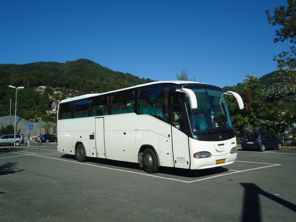 (135'876) - Aus der Tschechoslowakei: Autobusov�, Doprova - ROD-76-70 - Scania/Irizar am 10. September 2011 in Thun, Seestrasse