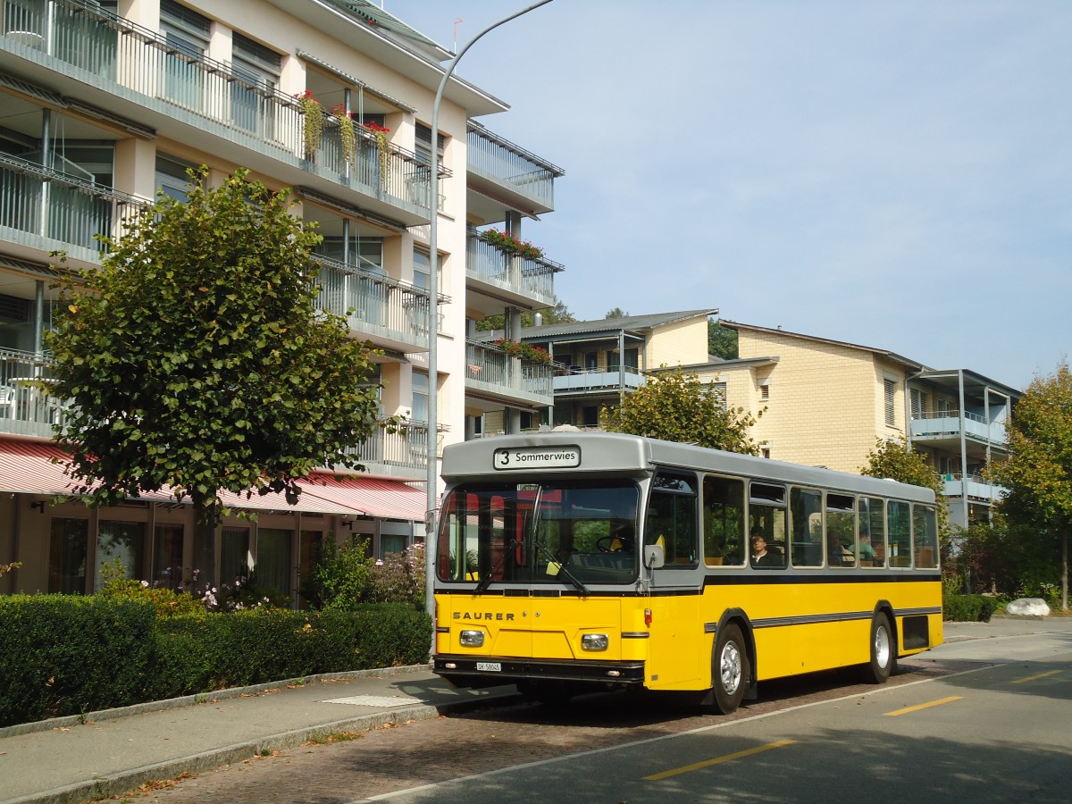 (136'125) - Wanner, Schleitheim - SH 58'045 - Saurer/Hess (ex Ruklic, Schaffhausen; ex VBSH Schaffhausen Nr. 40; ex VBSH Schaffhausen Nr. 19) am 25. September 2011 in Schaffhausen, Tr�llenbuck