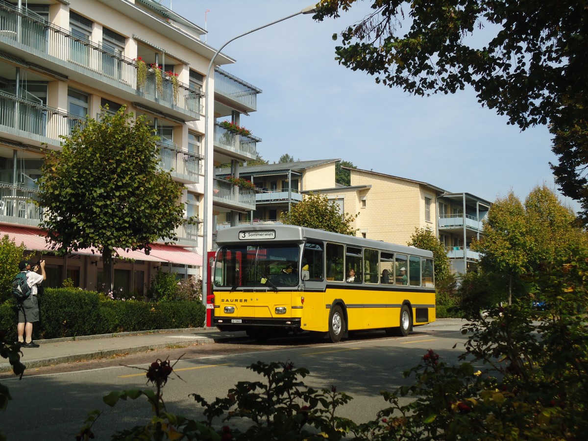 (136'128) - Wanner, Schleitheim - SH 58'045 - Saurer/Hess (ex Ruklic, Schaffhausen; ex VBSH Schaffhausen Nr. 40; ex VBSH Schaffhausen Nr. 19) am 25. September 2011 in Schaffhausen, Tr�llenbuck