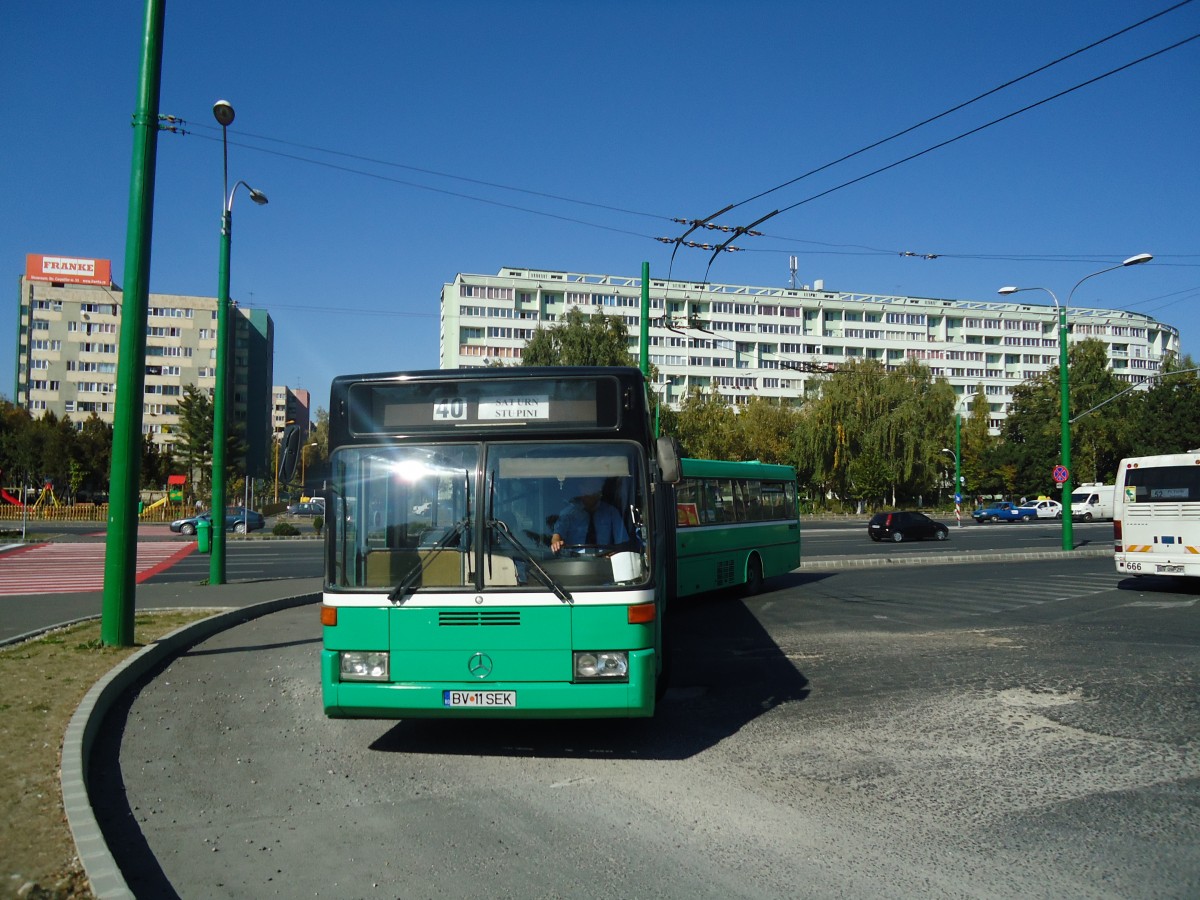 (136'467) - RAT Brasov - Nr. 506/BV 11 SEK - Mercedes (ex BVB Basel/CH Nr. 722; ex Vorf�hrwagen) am 5. Oktober 2011 in Brasov, Saturn