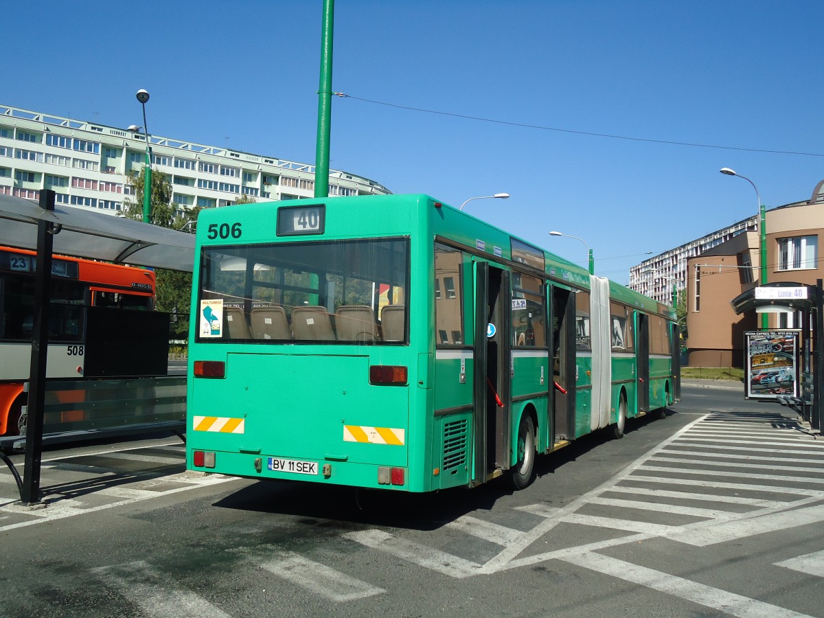 (136'471) - RAT Brasov - Nr. 506/BV 11 SEK - Mercedes (ex BVB Basel/CH Nr. 722; ex Vorf�hrwagen) am 5. Oktober 2011 in Brasov, Saturn