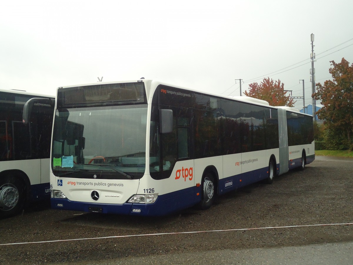 (136'634) - TPG Gen�ve - Nr. 1126 - Mercedes am 19. Oktober 2011 in Wil, Larag