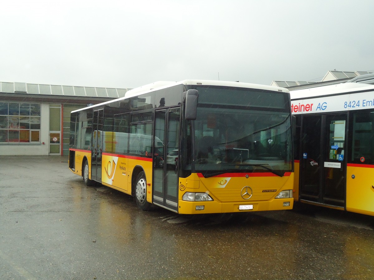 (136'636) - Postautobetrieb Unteres Toggenburg, L�tisburg - SG 214'322 - Mercedes am 19. Oktober 2011 in Wil, Larag