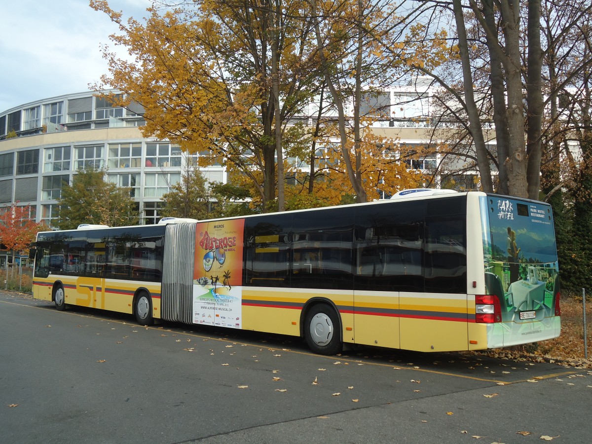 (136'705) - STI Thun - Nr. 119/BE 700'119 - MAN am 5. November 2011 bei der Schiffl�ndte Thun