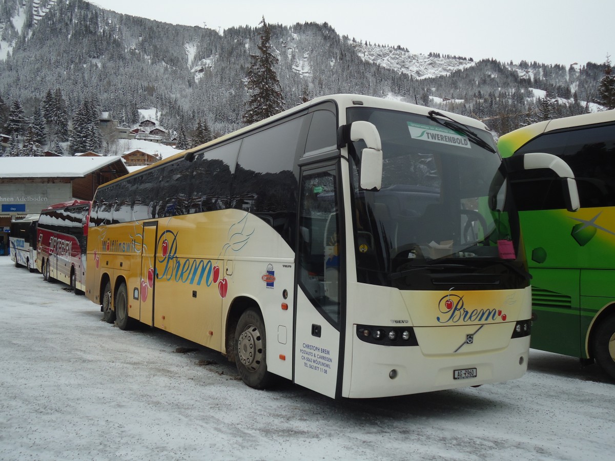 (137'388) - Brem, W�lflinswil - AG 7960 - Volvo am 7. Januar 2012 in Adelboden, ASB