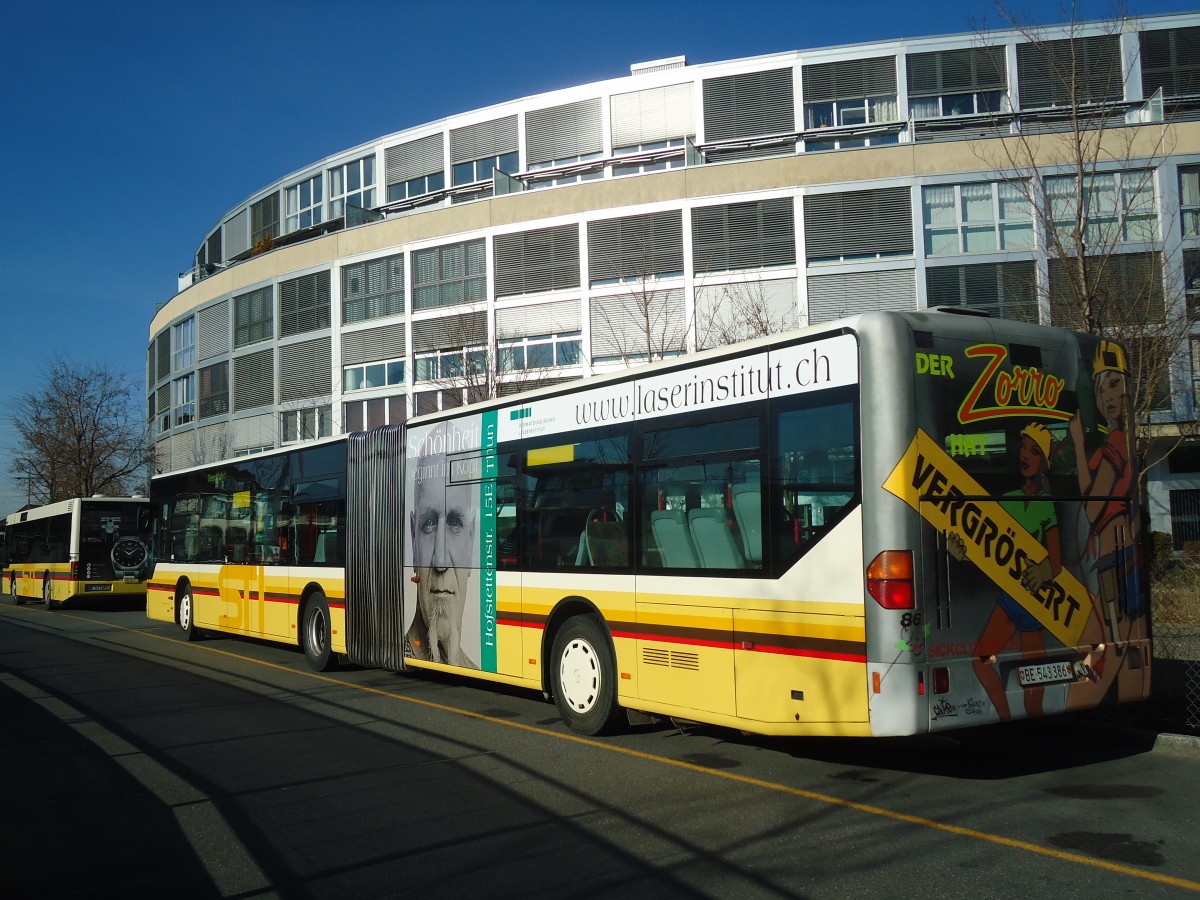 (137'591) - STI Thun - Nr. 86/BE 543'386 - Mercedes am 17. Januar 2012 bei der Schiffl�ndte Thun