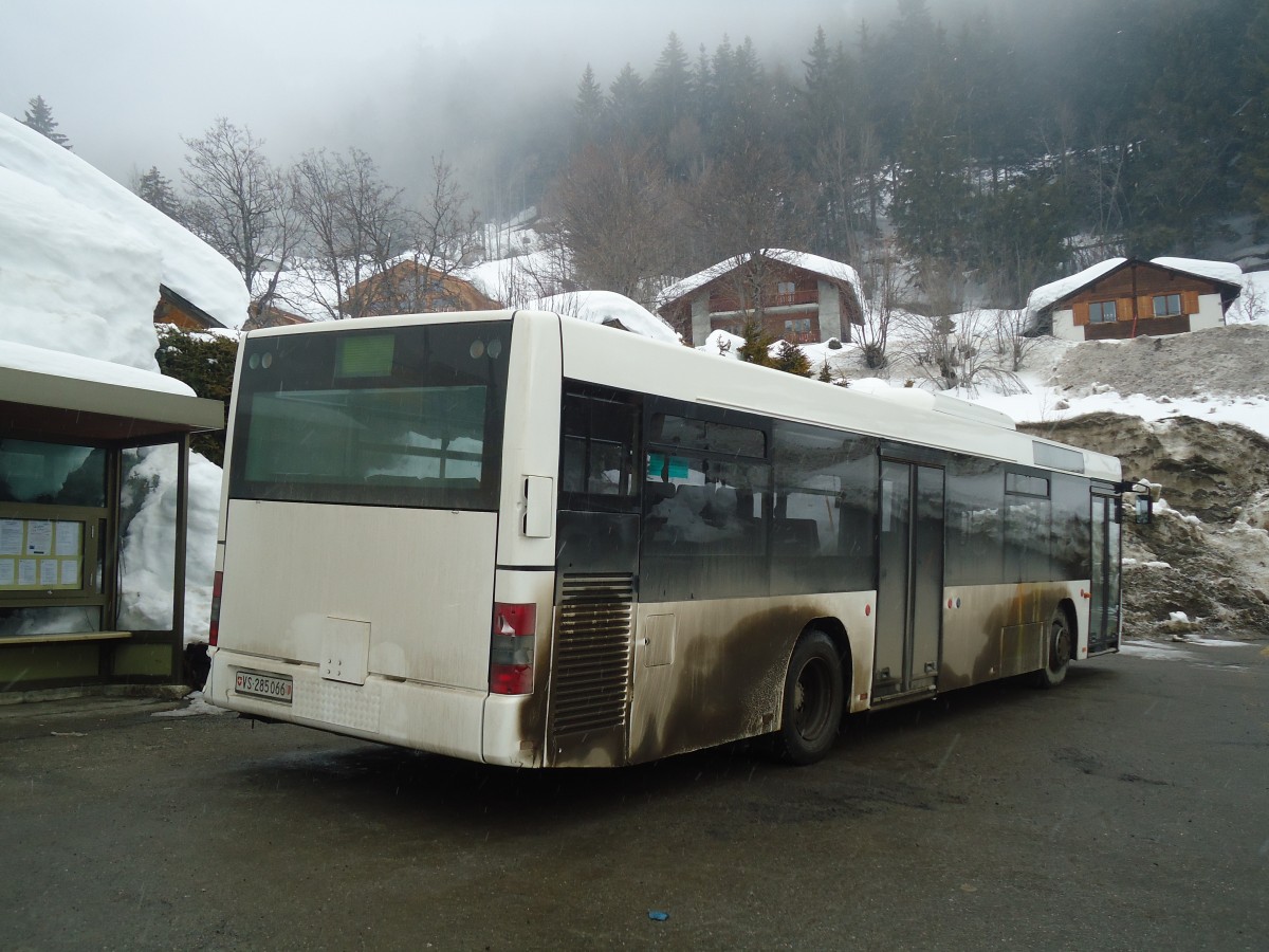 (137'746) - Buchard, Leytron - VS 285'066 - MAN (ex AAGL Liestal Nr. 74; ex AAGL Liestal Nr. 66) am 19. Februar 2012 in Ovronnaz, La Crois�e