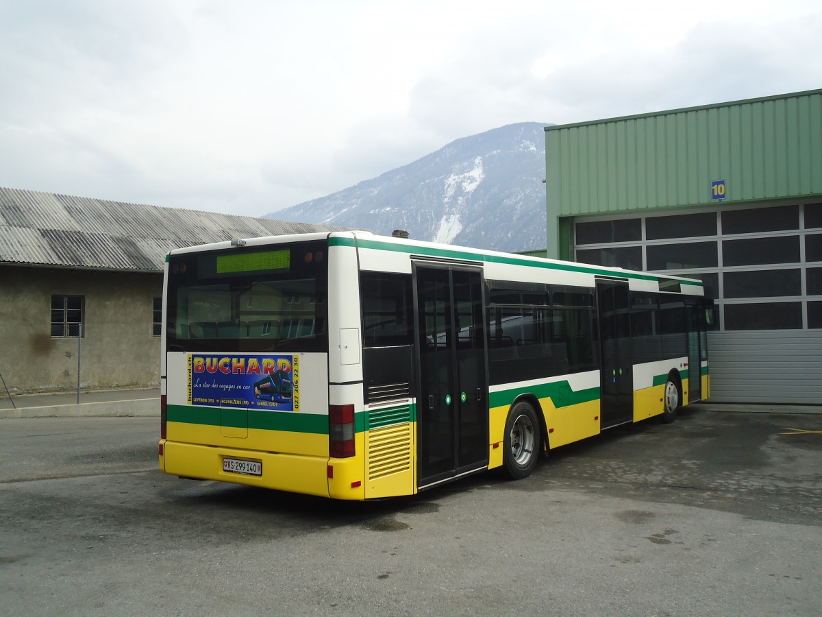 (137'762) - Buchard, Leytron - Nr. 98/VS 299'140 - MAN (ex TN Neuch�tel Nr. 222) am 19. Februar 2012 in Leytron, Garage