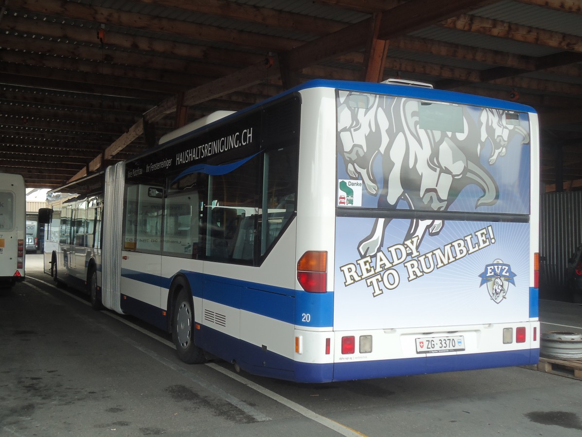 (138'025) - ZVB Zug - Nr. 20/ZG 3370 - Mercedes am 6. M�rz 2012 in Zug, Garage