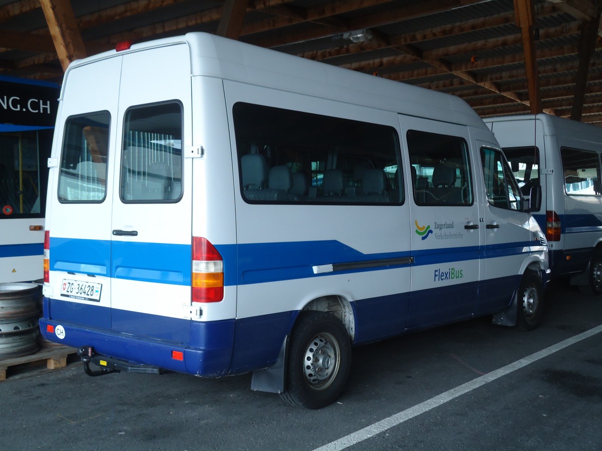 (138'027) - ZVB Zug - Nr. 185/ZG 36'428 - Mercedes (ex Nr. 128) am 6. M�rz 2012 in Zug, Garage