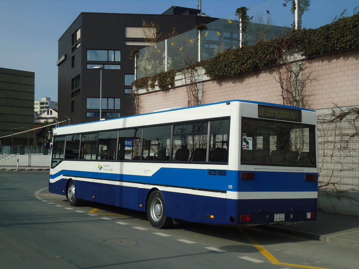 (138'056) - Odermatt, Rotkreuz - Nr. 225/ZG 67'520 - Mercedes (ex ZVB Zug Nr. 52) am 6. M�rz 2012 beim Bahnhof Rotkreuz