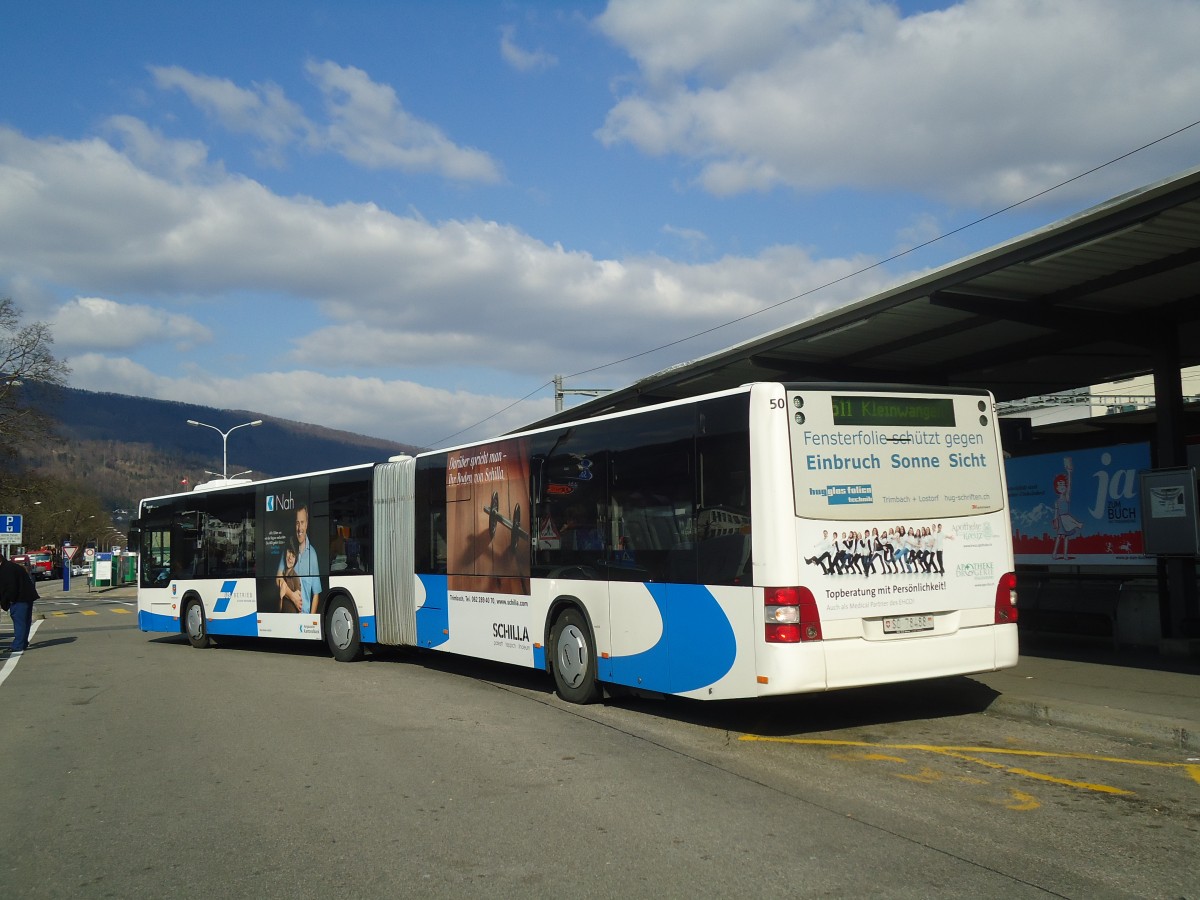 (138'106) - BOGG Wangen b.O. - Nr. 50/SO 78'488 - MAN am 6. M�rz 2012 beim Bahnhof Olten