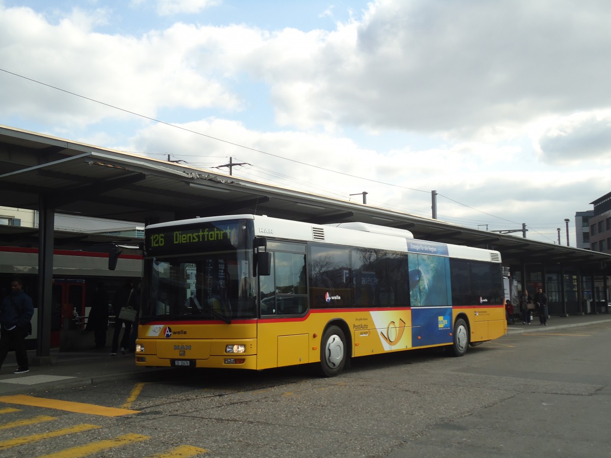(138'120) - Wyss, Boningen - SO 20'476 - MAN am 6. M�rz 2012 beim Bahnhof Olten