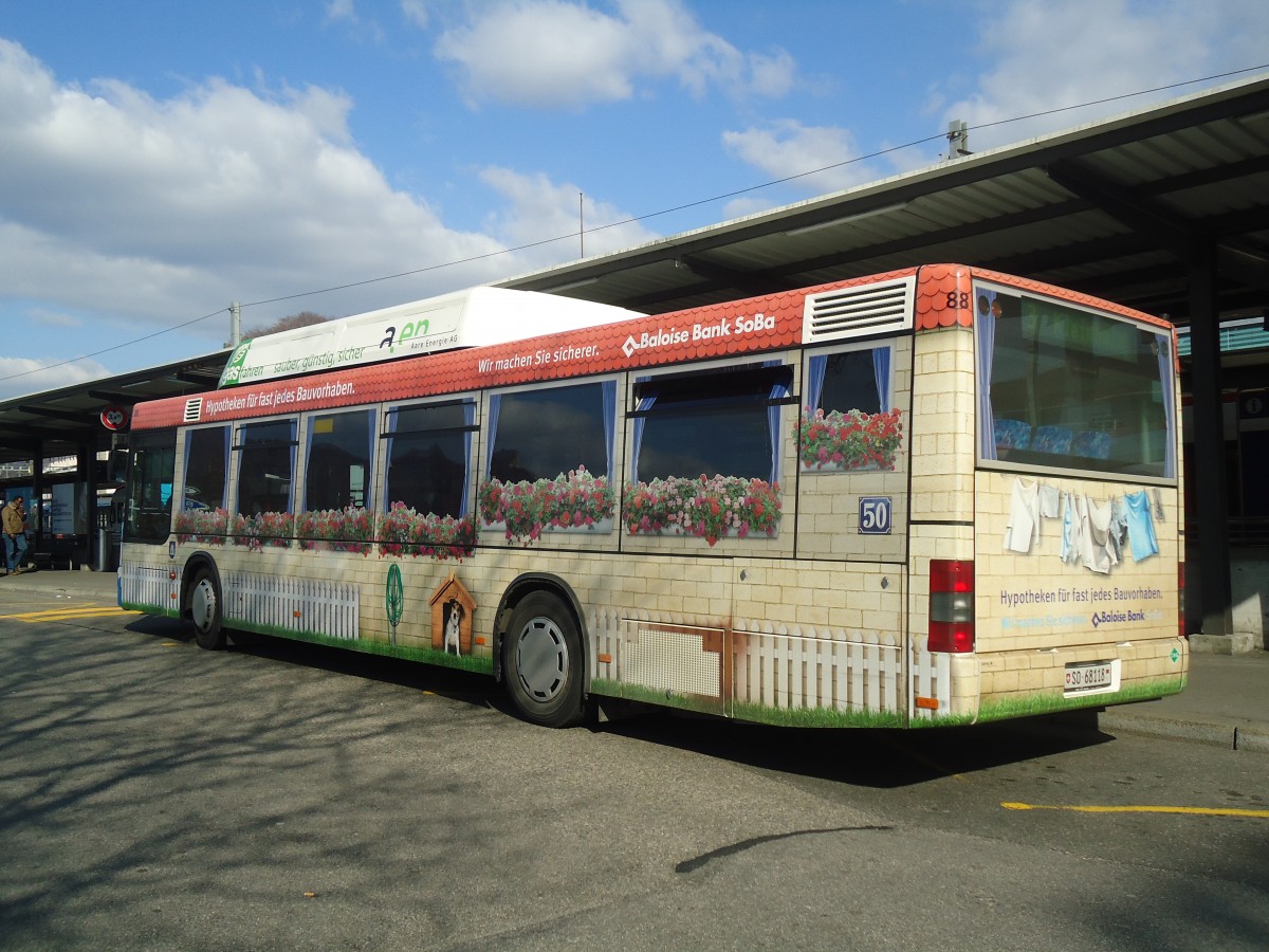 (138'125) - BOGG Wangen b.O. - Nr. 88/SO 68'118 - MAN am 6. M�rz 2012 beim Bahnhof Olten