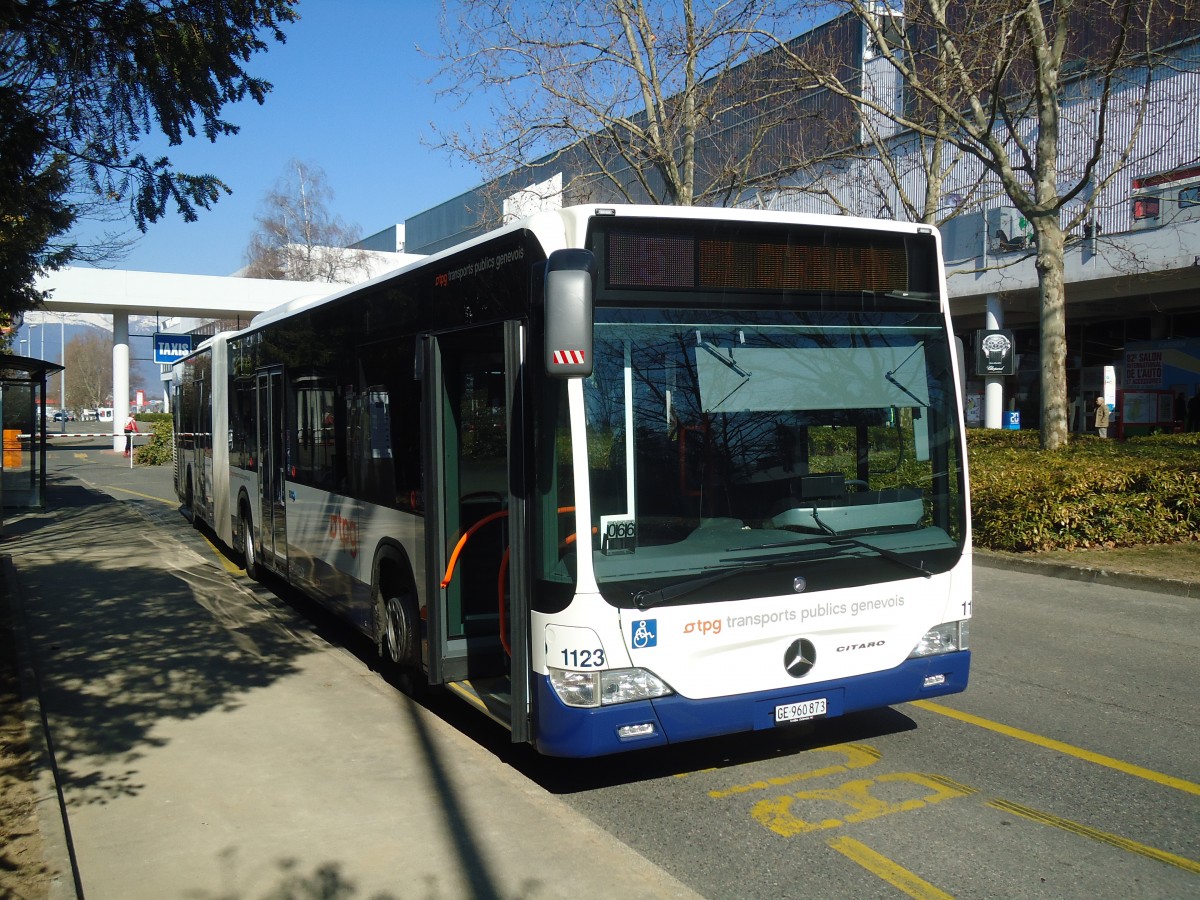 (138'183) - TPG Gen�ve - Nr. 1123/GE 960'873 - Mercedes am 9. M�rz 2012 in Gen�ve, Palexpo
