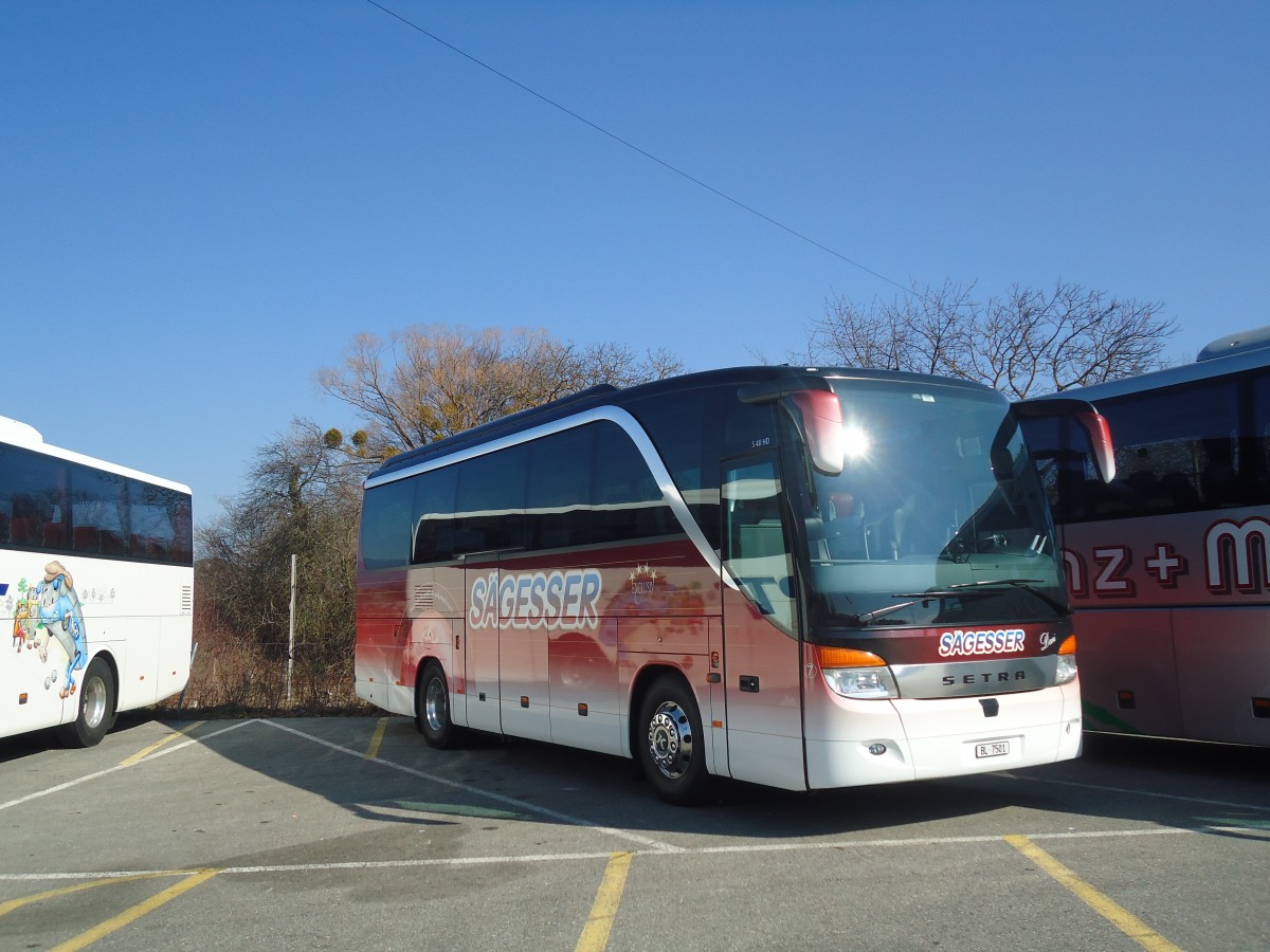 (138'205) - S�gesser, Wintersingen - Nr. 7/BL 7501 - Setra am 9. M�rz 2012 in Gen�ve, P 47