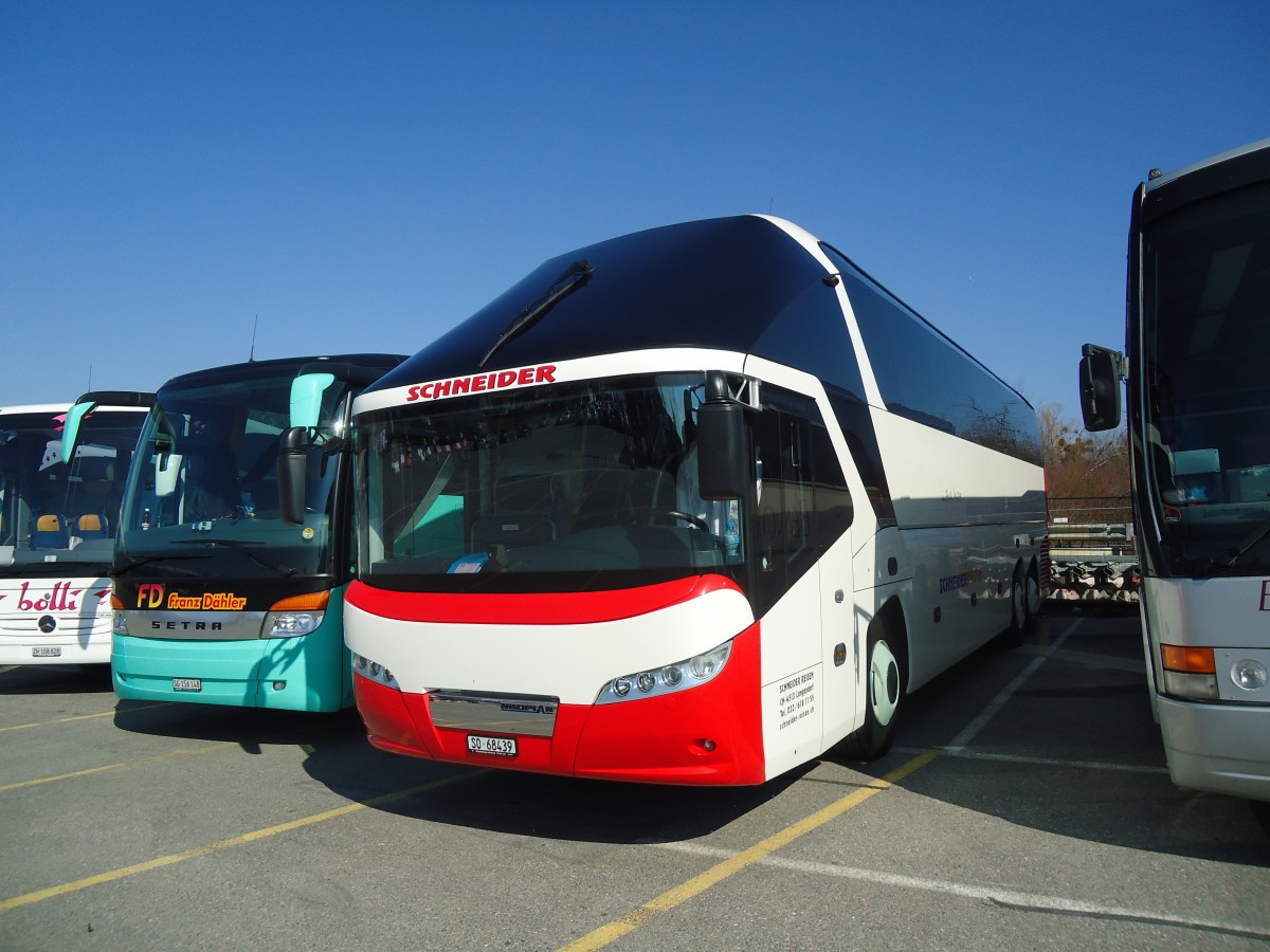 (138'211) - Schneider, Langendorf - SO 68'439 - Neoplan am 9. M�rz 2012 in Gen�ve, P 47
