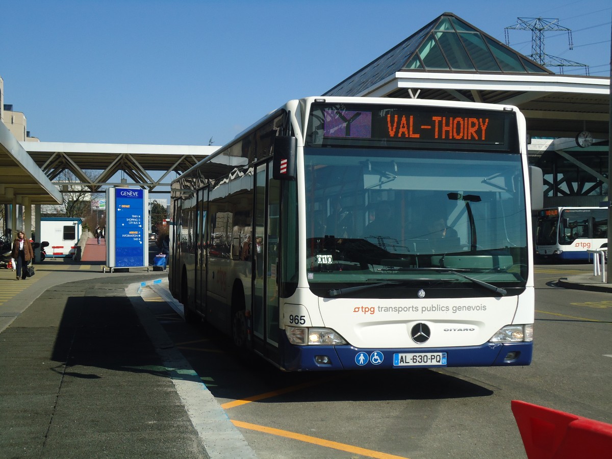 (138'243) - Aus Frankreich: RDTA Bourg-en-Bresse - Nr. 965/AL 630 PQ - Mercedes am 9. M�rz 2012 in Gen�ve, A�roport