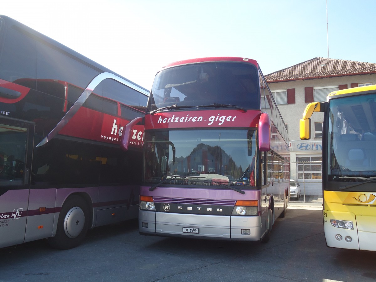 (138'340) - Hertzeisen, Glovelier - JU 1599 - Setra am 15. M�rz 2012 in Thun, Expo