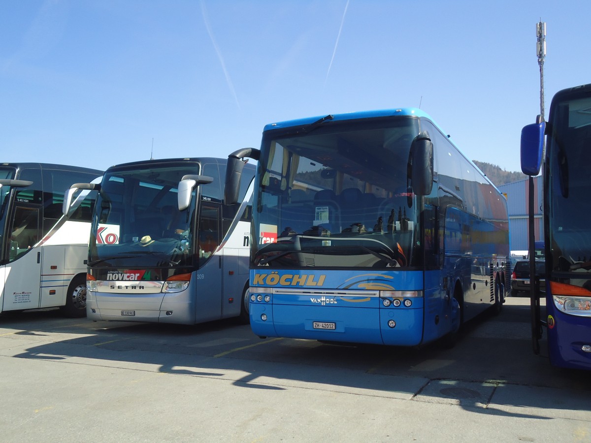 (138'343) - K�chli, Bachs - ZH 42'012 - Van Hool am 15. M�rz 2012 in Thun, Expo
