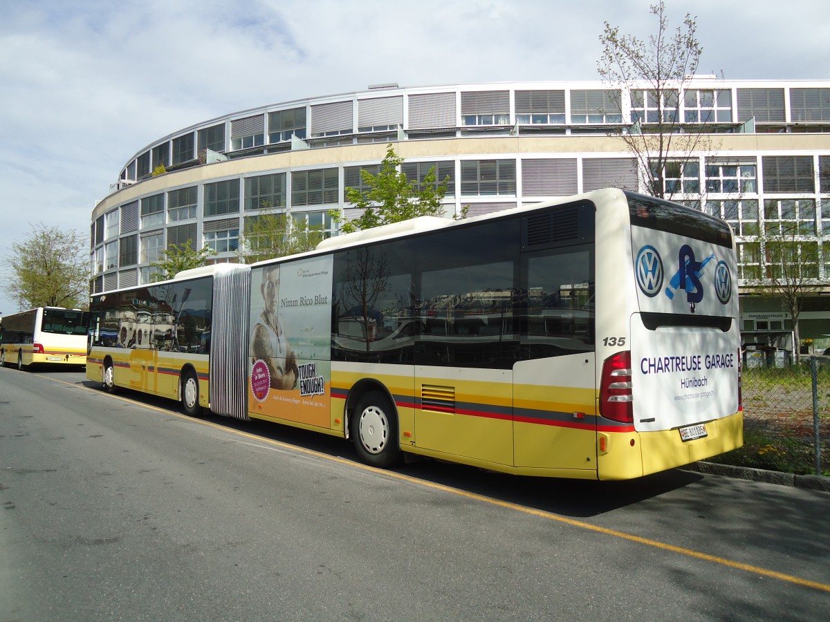 (138'588) - STI Thun - Nr. 135/BE 801'135 - Mercedes am 30. April 2012 bei der Schiffl�ndte Thun
