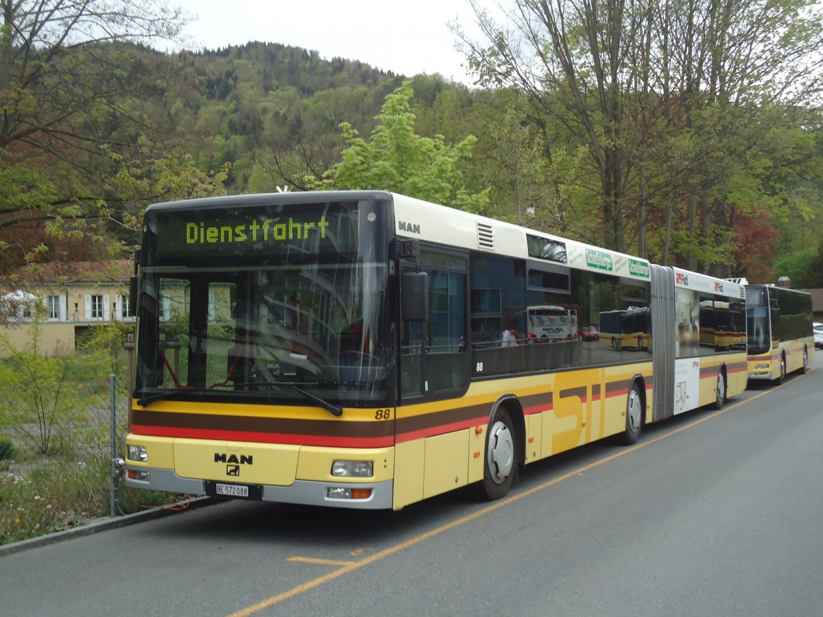 (138'601) - STI Thun - Nr. 88/BE 572'088 - MAN am 2. Mai 2012 bei der Schiffl�ndte Thun