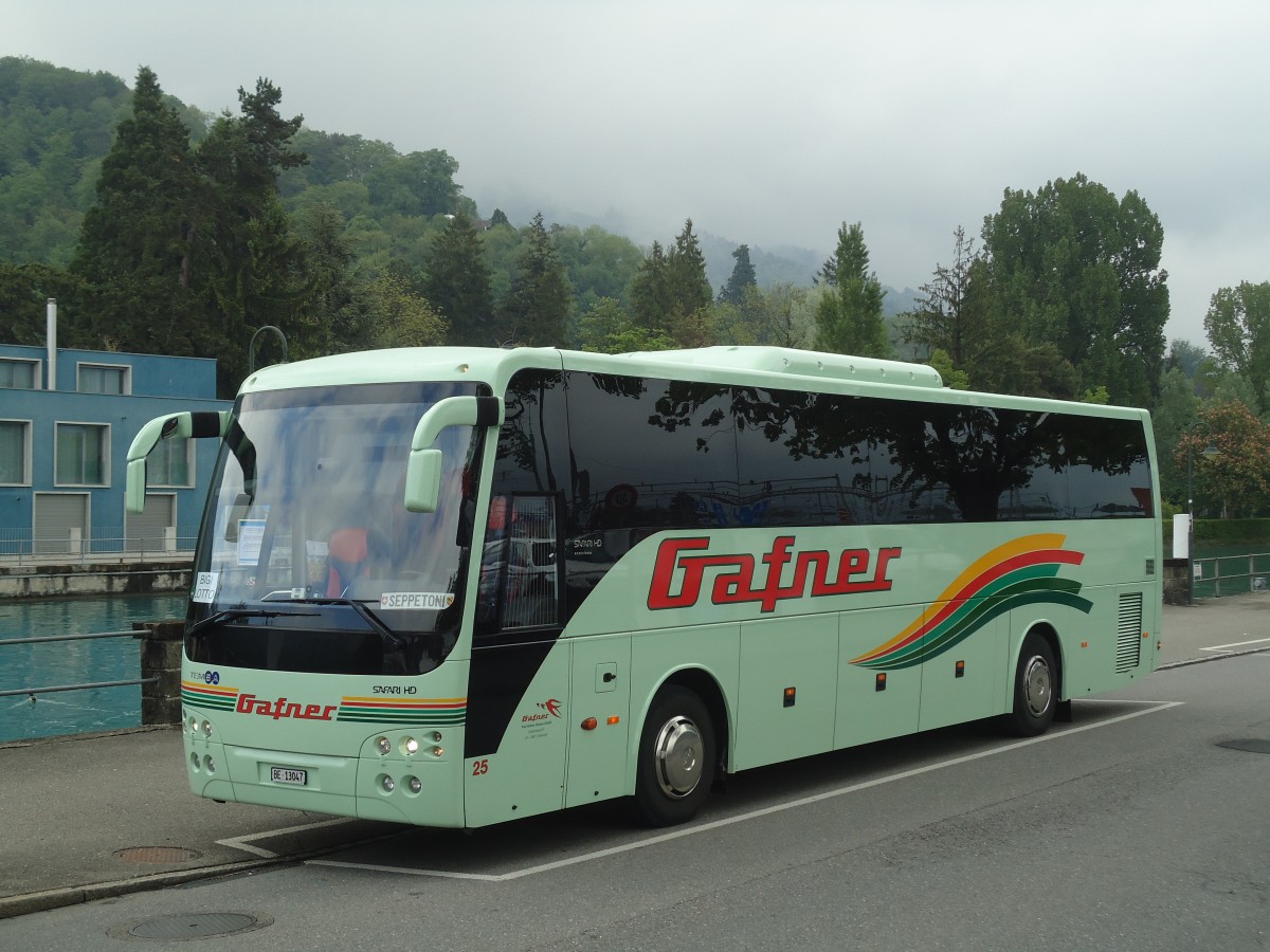 (138'723) - Gafner, Thun - Nr. 25/BE 13'047 - Temsa am 13. Mai 2012 bei der Schiffl�ndte Thun