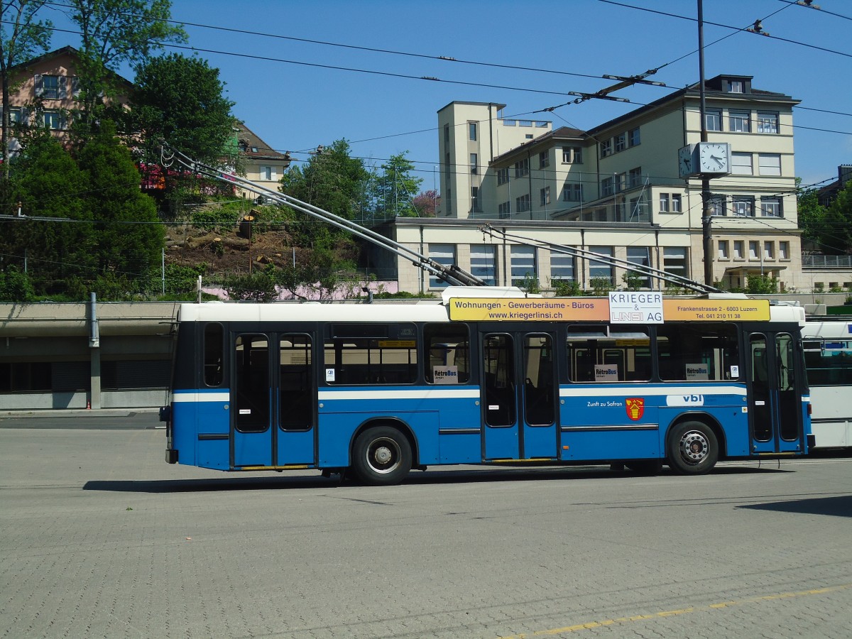 (138'779) - VBL Luzern (R�trobus) - Nr. 257 - NAW/R&J-Hess Trolleybus am 13. Mai 2012 in Lausanne, D�p�t Borde