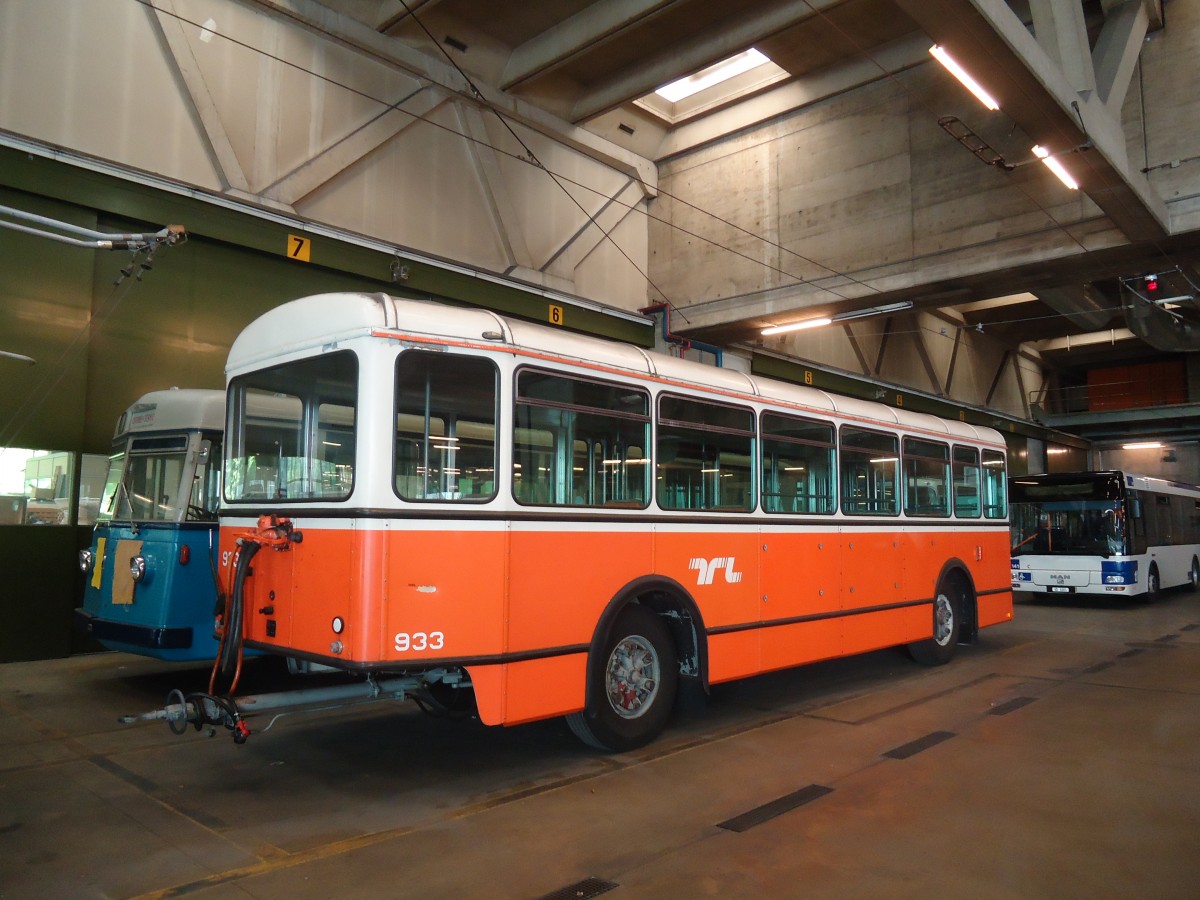 (138'790) - TL Lausanne - Nr. 933 - Moser/Eggli-Mischler Personenanh�nger am 13. Mai 2012 in Lausanne, D�p�t Borde
