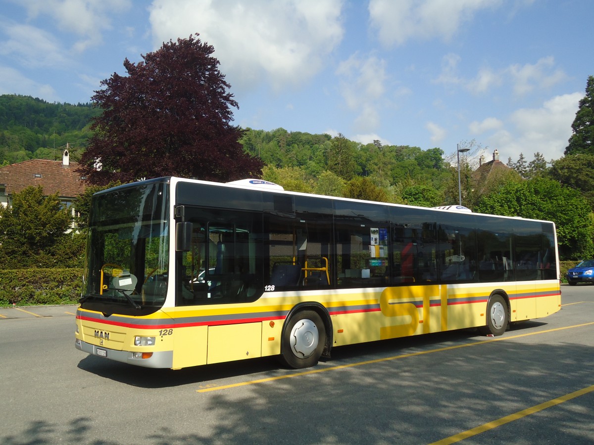 (138'979) - STI Thun - Nr. 128/BE 800'128 - MAN am 19. Mai 2012 bei der Schiffl�ndte Thun