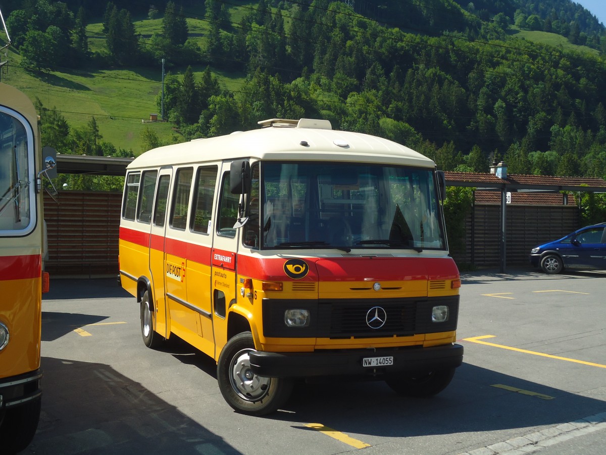 (139'166) - M�ller, Ennetmoos - Nr. 6/NW 14'055 - Mercedes (ex Portenier, Adelboden Nr. 6; ex Geiger, Adelboden Nr. 6) am 28. Mai 2012 beim Bahnhof Reichenbach