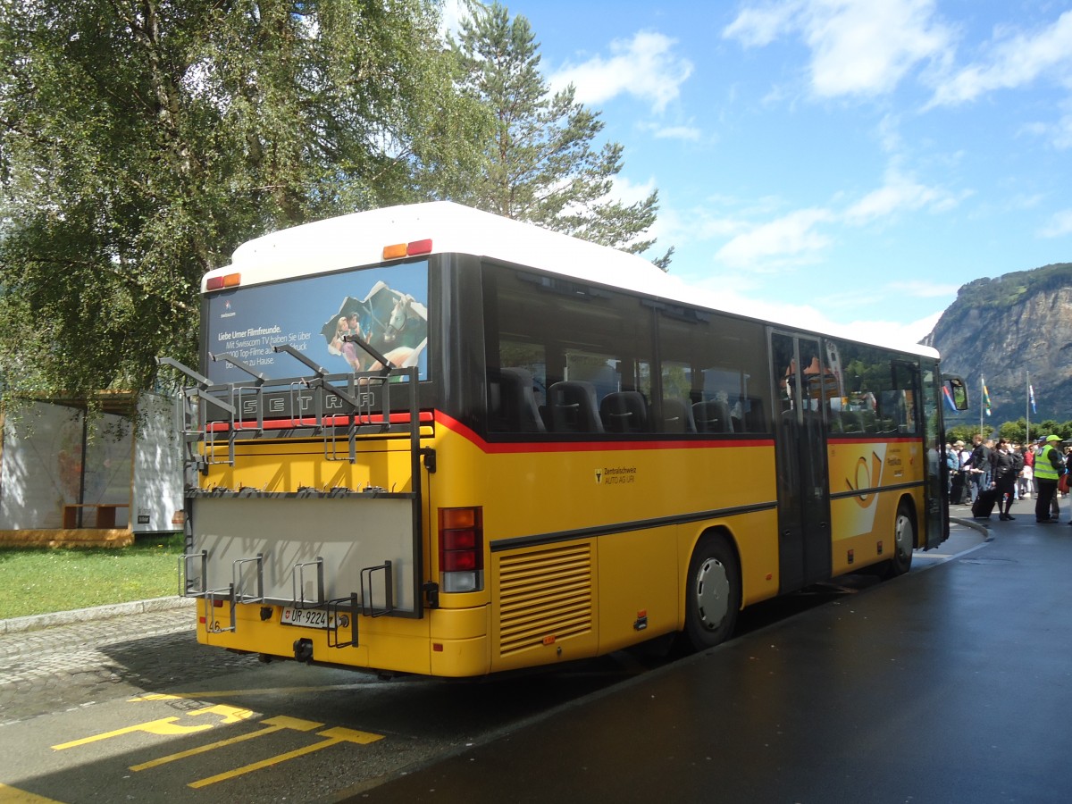 (139'370) - AAGU Altdorf - Nr. 46/UR 9224 - Setra am 11. Juni 2012 beim Bahnhof Fl�elen